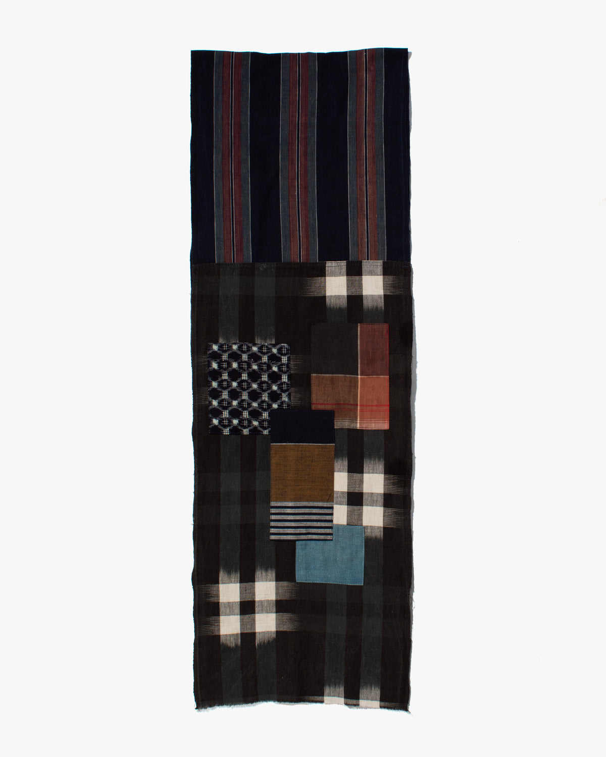 Kiriko Original Scarf, Patched Boro, Indigo, 21