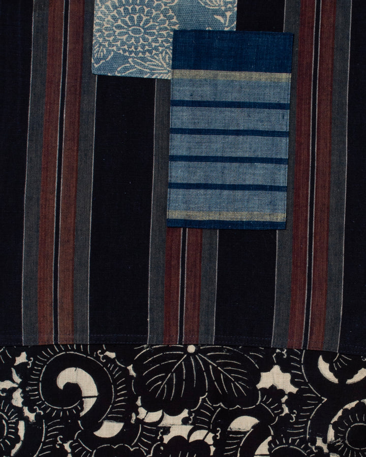 Kiriko Original Scarf, Patched Boro, Indigo, 21