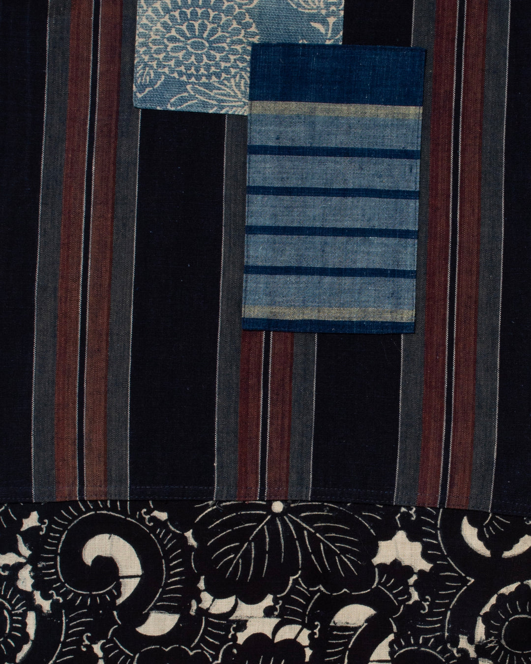 Kiriko Original Scarf, Patched Boro, Indigo, 21