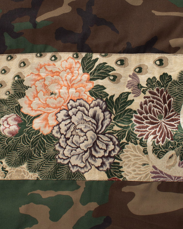Kiriko Custom Military Jacket, Camo Patched, Pheasant