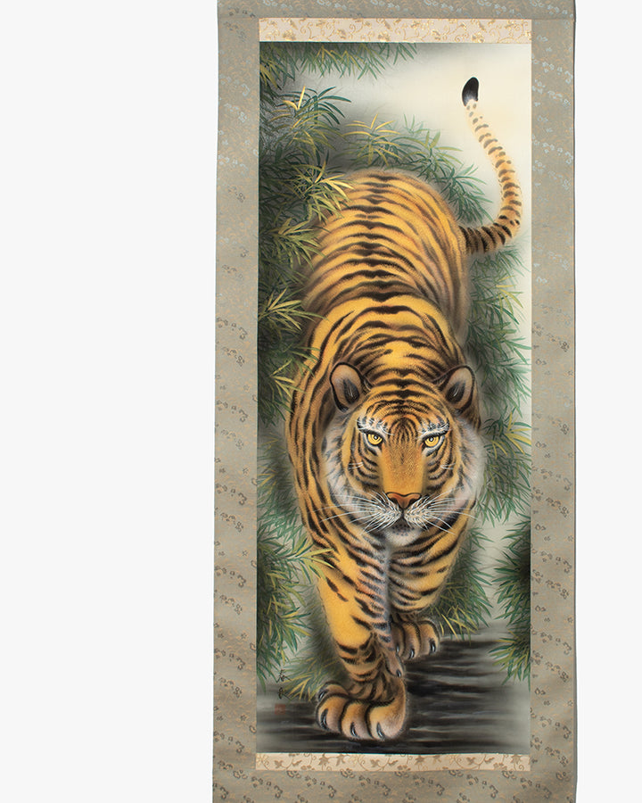 Vintage Wall Scroll, Tiger