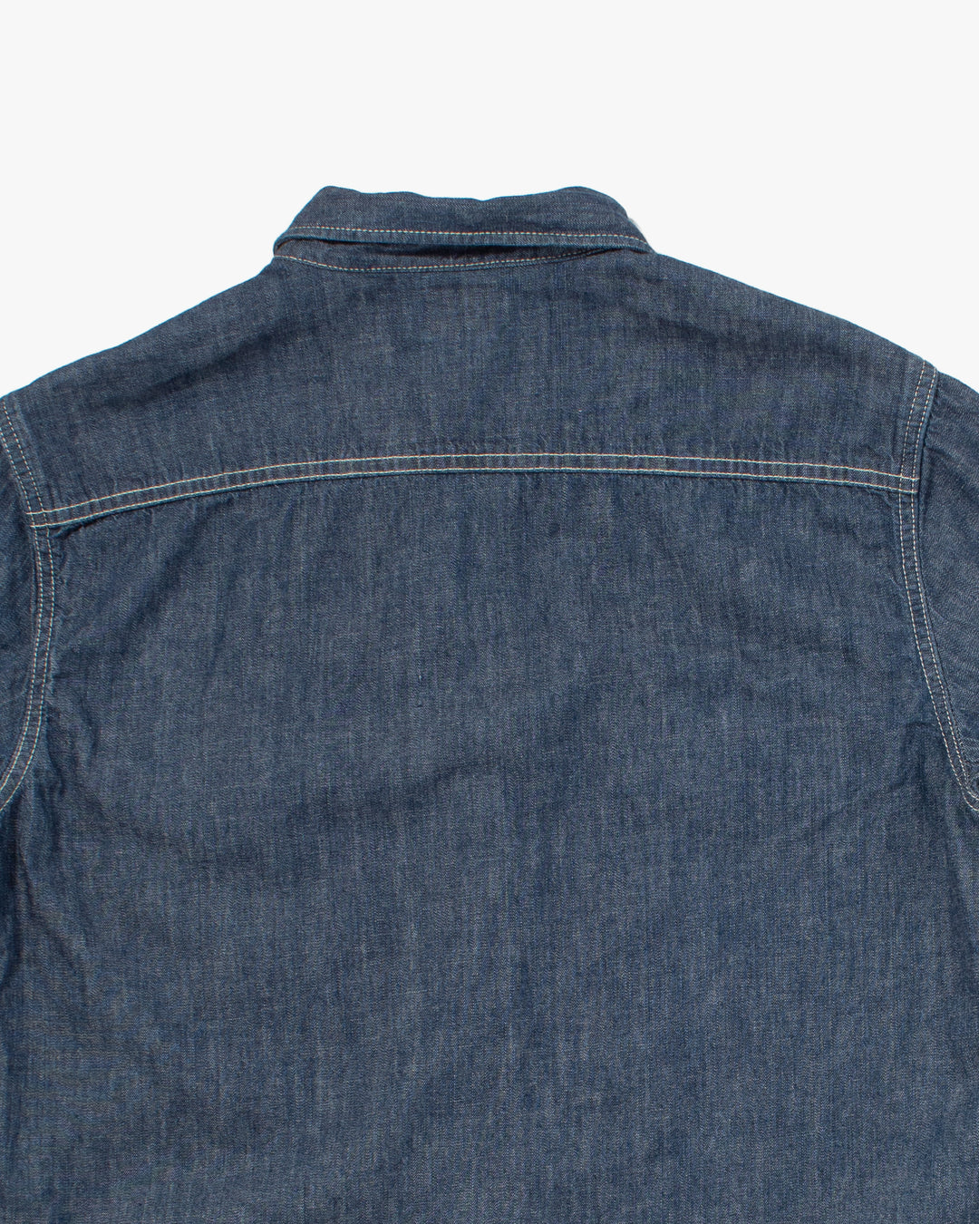 Japanese Repro Denim Shirt, Lee, White Contrasting Stitch - XL
