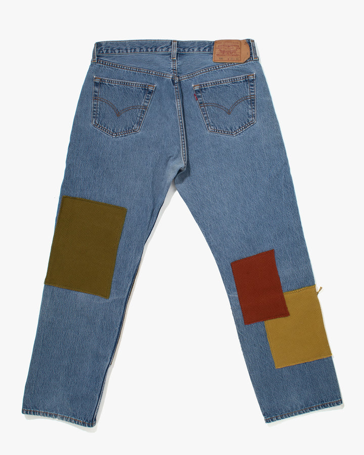 Kiriko Custom Patched Denim Jeans, 5