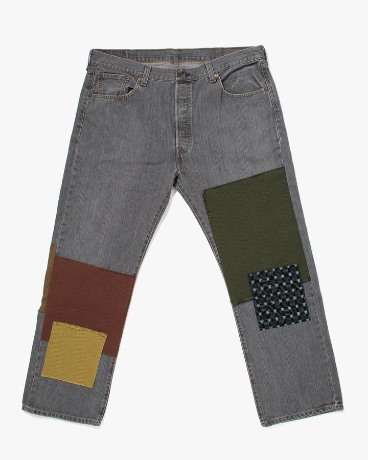 Kiriko Custom Patched Denim Jeans, 4