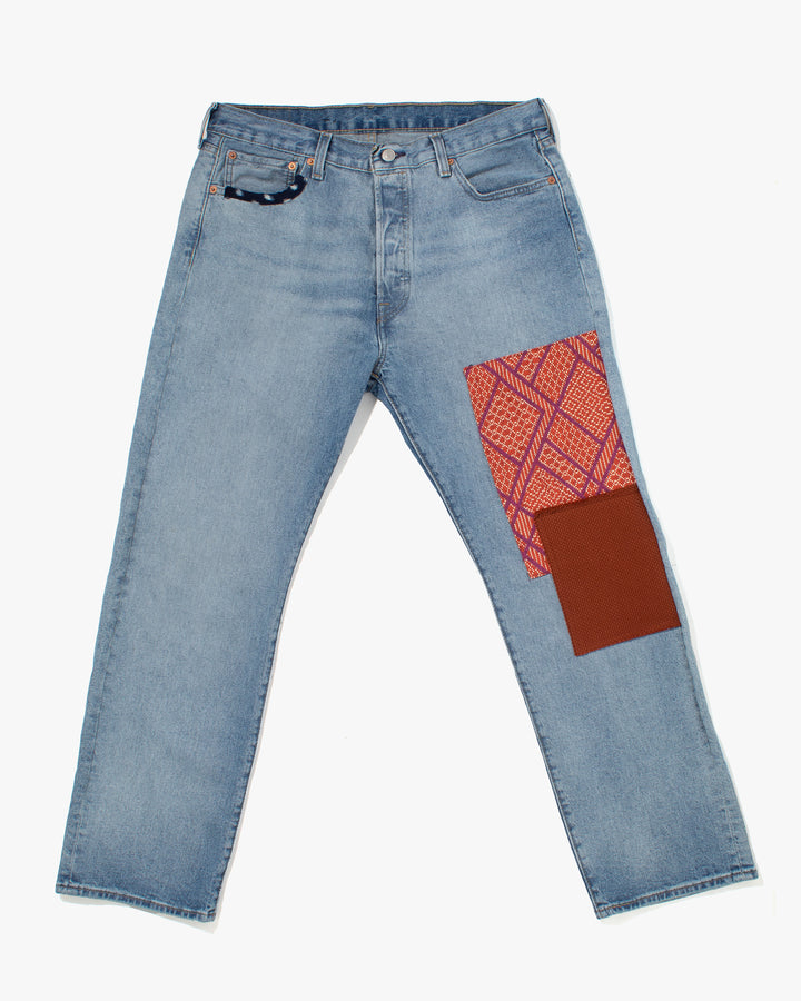 Kiriko Custom Patched Denim Jeans, 8