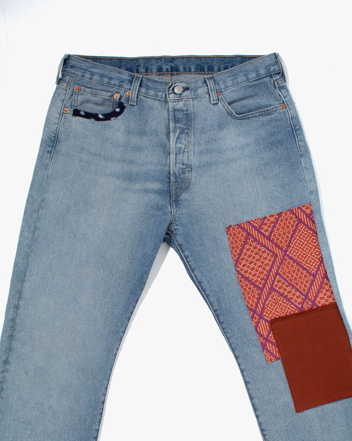 Kiriko Custom Patched Denim Jeans, 8