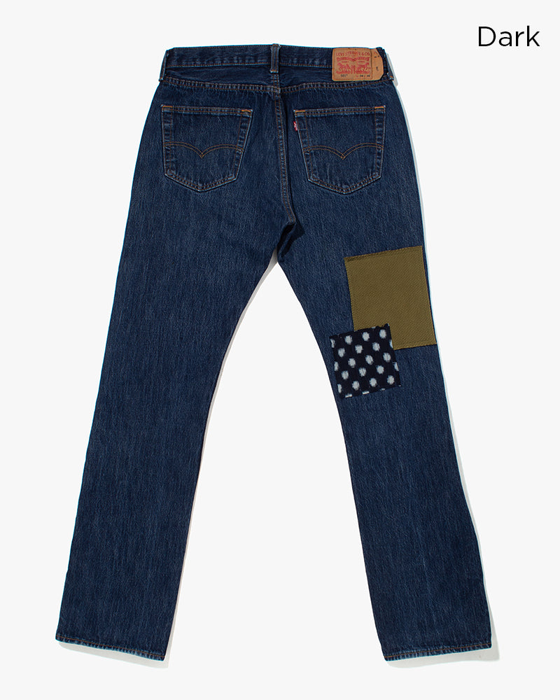 Kiriko Custom Patched Denim Jeans, 7