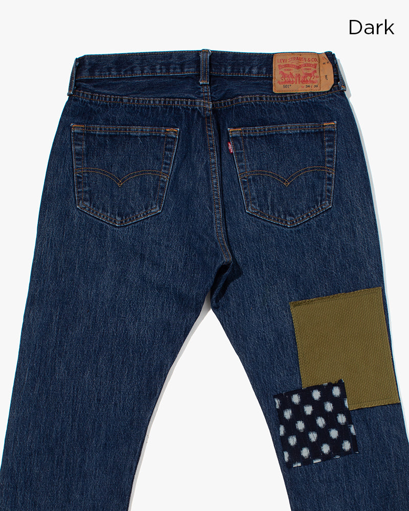 Kiriko Custom Patched Denim Jeans, 7