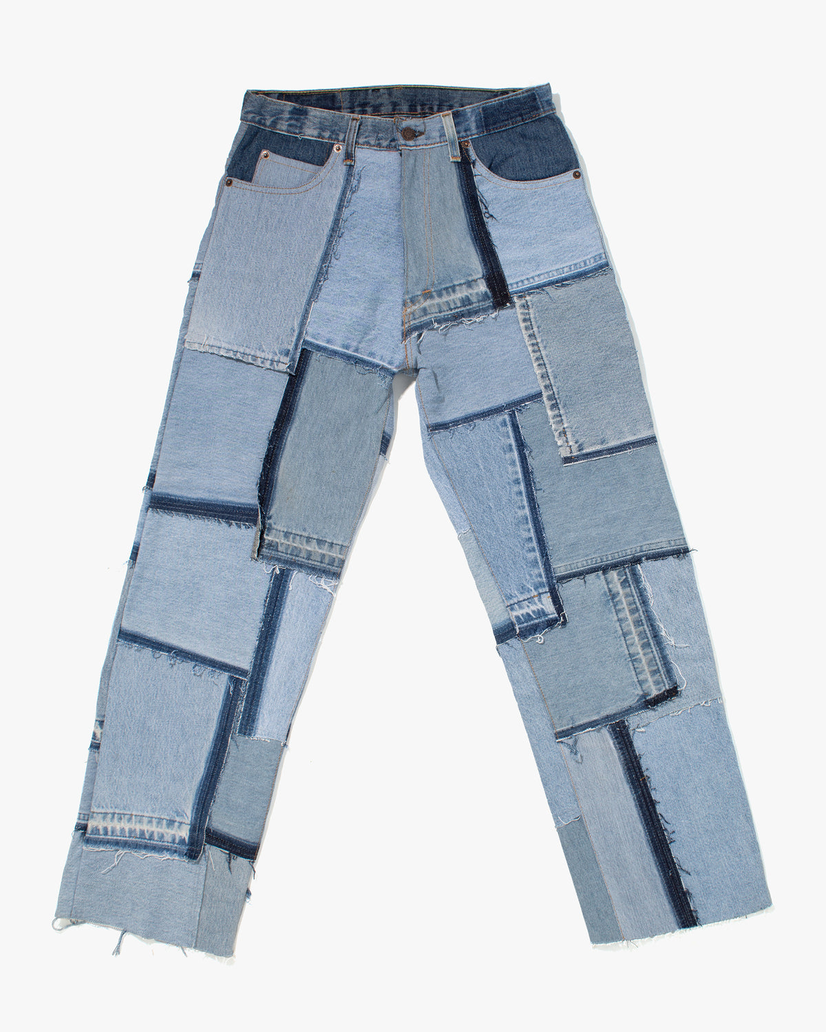 Kiriko Custom Jeans, Vintage Patchwork Denim, Levi's - 34