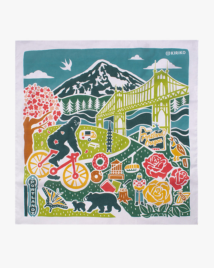 Kiriko Original Furoshiki, Map of Portland
