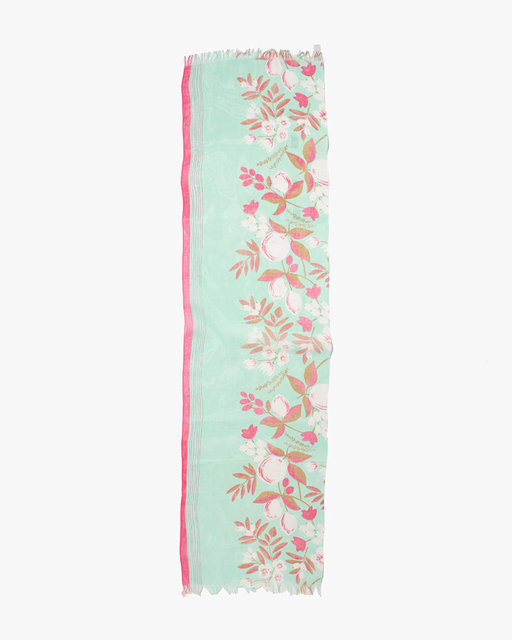 Debby Co., Stole, Maison Blanche Collection, Mint Fruits