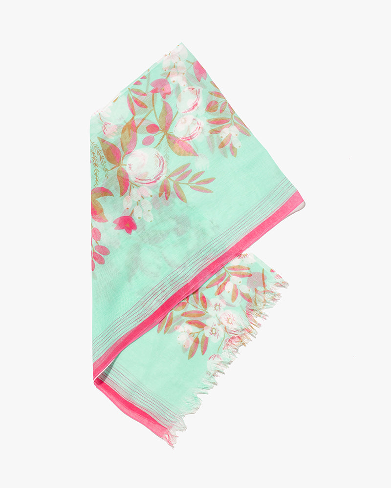 Debby Co., Stole, Maison Blanche Collection, Mint Fruits