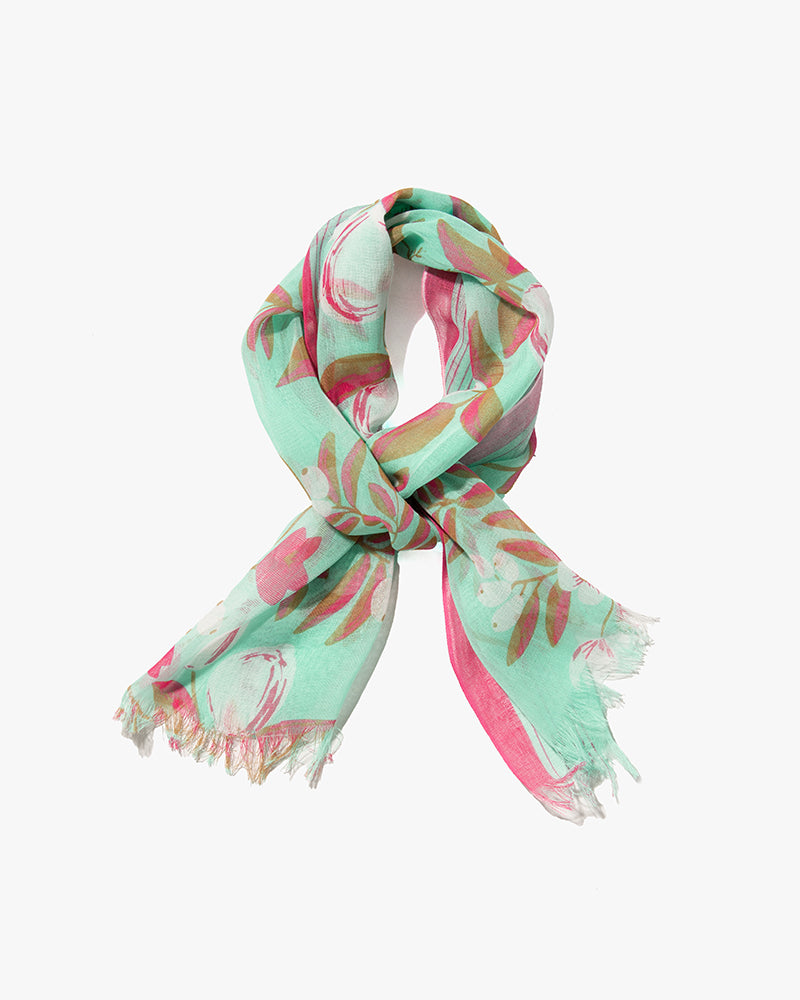 Debby Co., Stole, Maison Blanche Collection, Mint Fruits