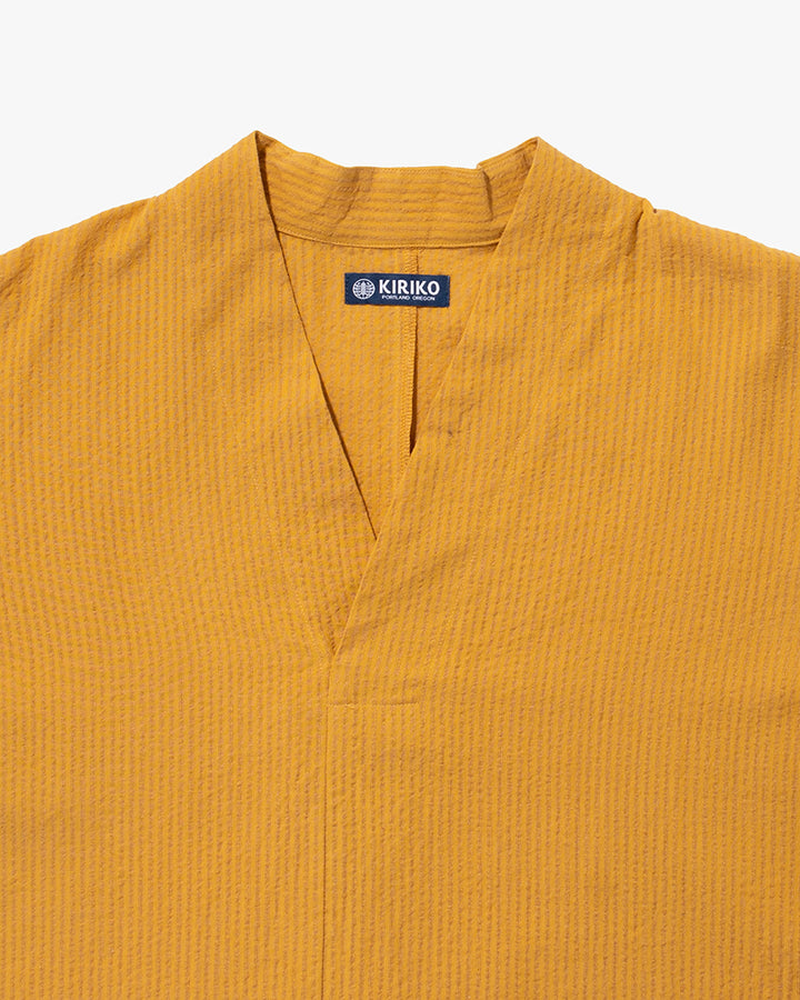 Kiriko x ToK, V-Neck Tunic, Sunflower Chijimi
