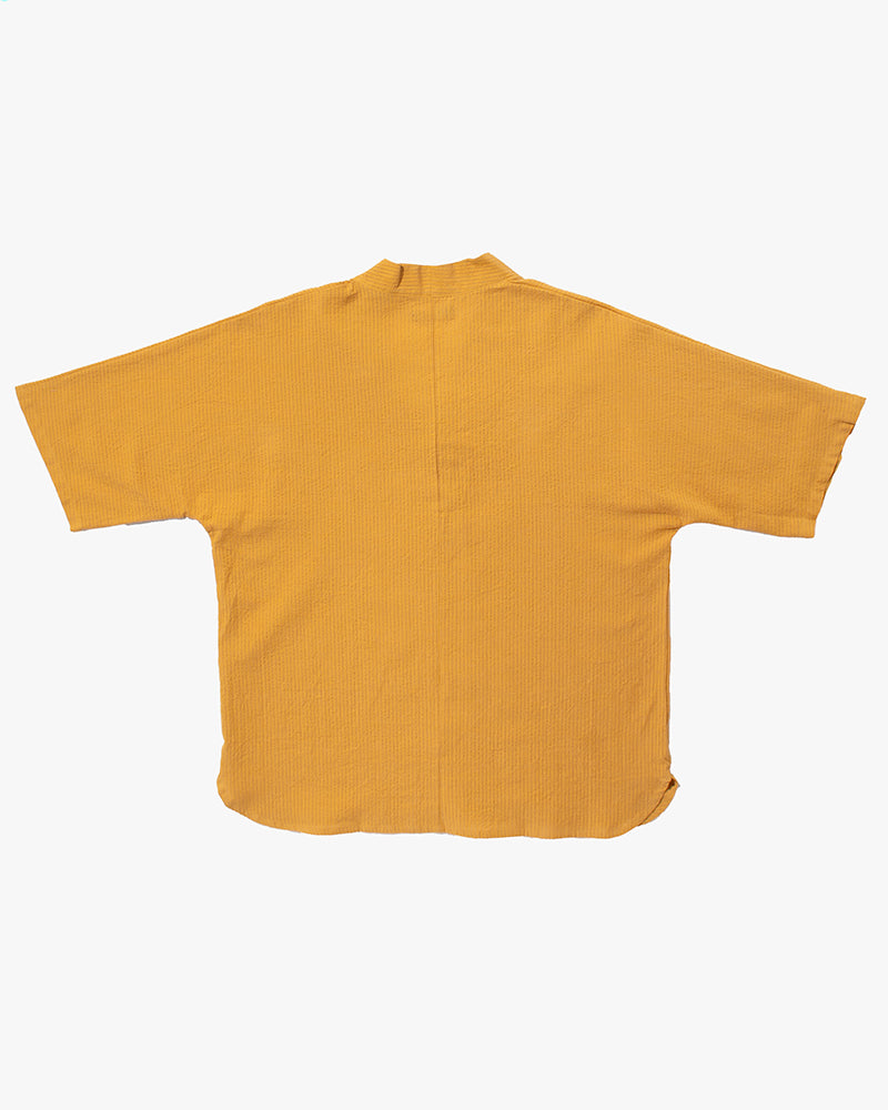 Kiriko x ToK, V-Neck Tunic, Sunflower Chijimi