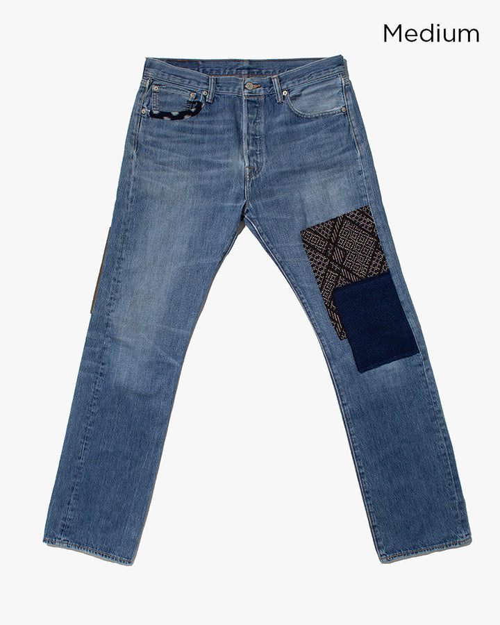 Kiriko Custom Patched Denim Jeans, 7