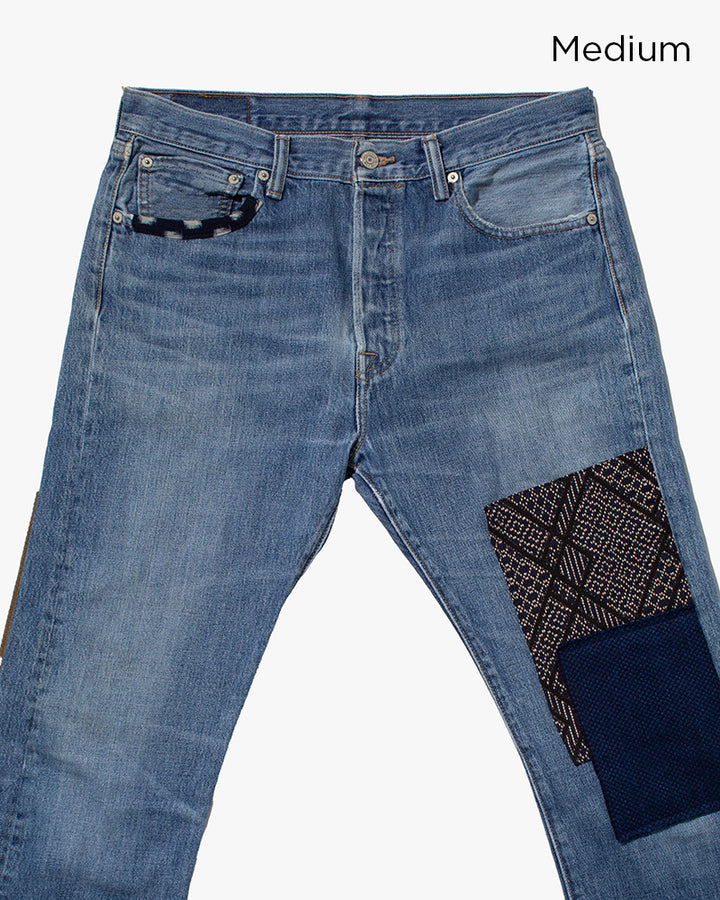 Kiriko Custom Patched Denim Jeans, 7