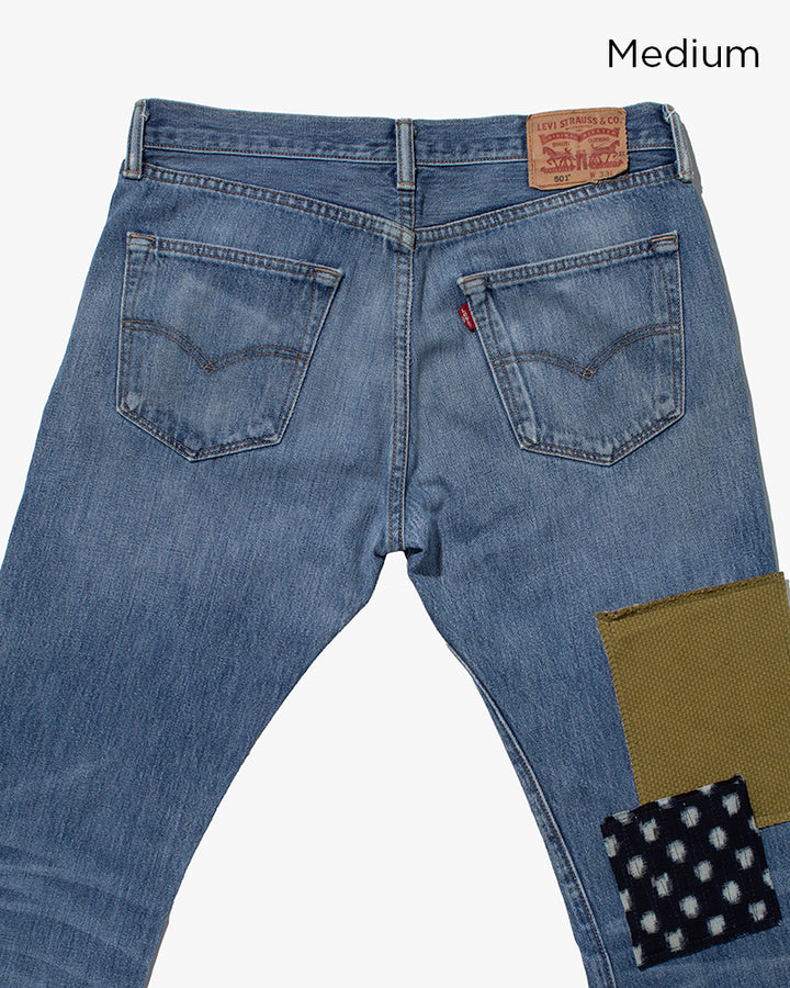 Kiriko Custom Patched Denim Jeans, 7