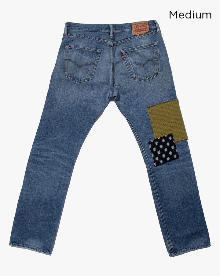 Kiriko Custom Patched Denim Jeans, 7