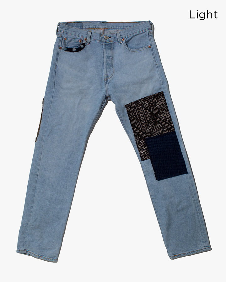 Kiriko Custom Patched Denim Jeans, 7