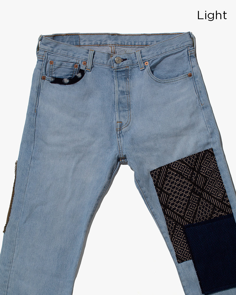 Kiriko Custom Patched Denim Jeans, 7