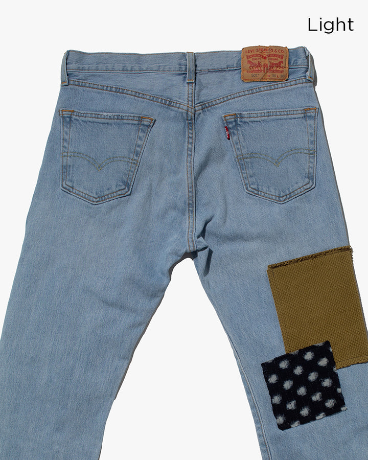 Kiriko Custom Patched Denim Jeans, 7
