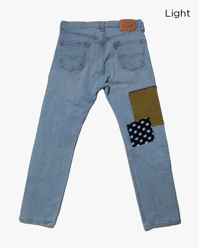 Kiriko Custom Patched Denim Jeans, 7