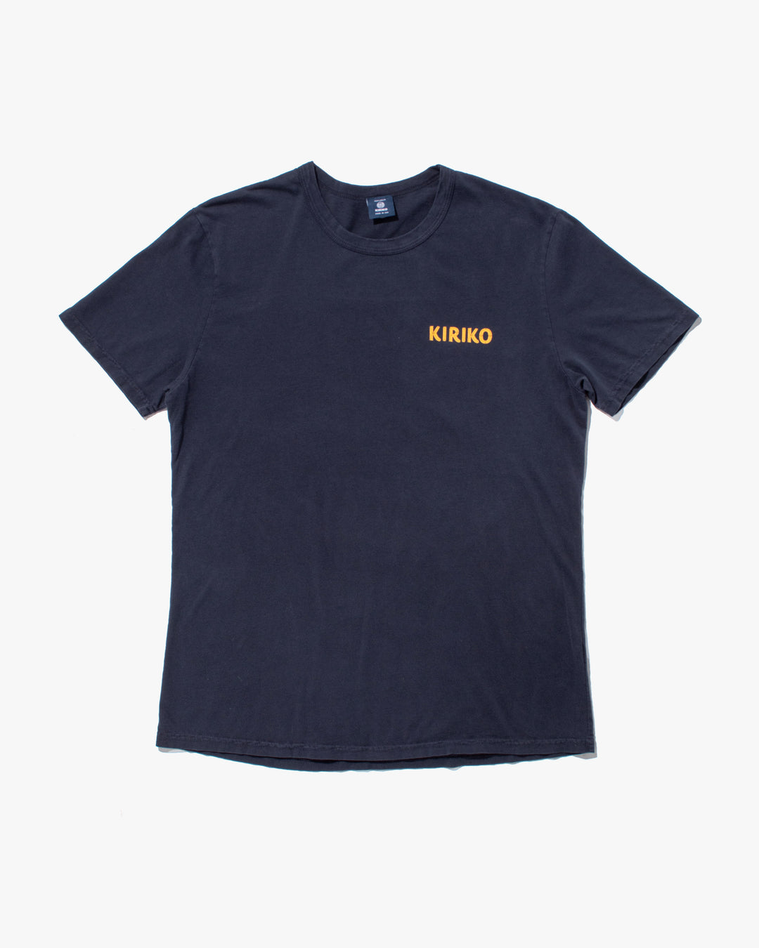 Kiriko Original Tee, 6 oz Cotton, Navy with Yellow Gradient Koi-Dragon