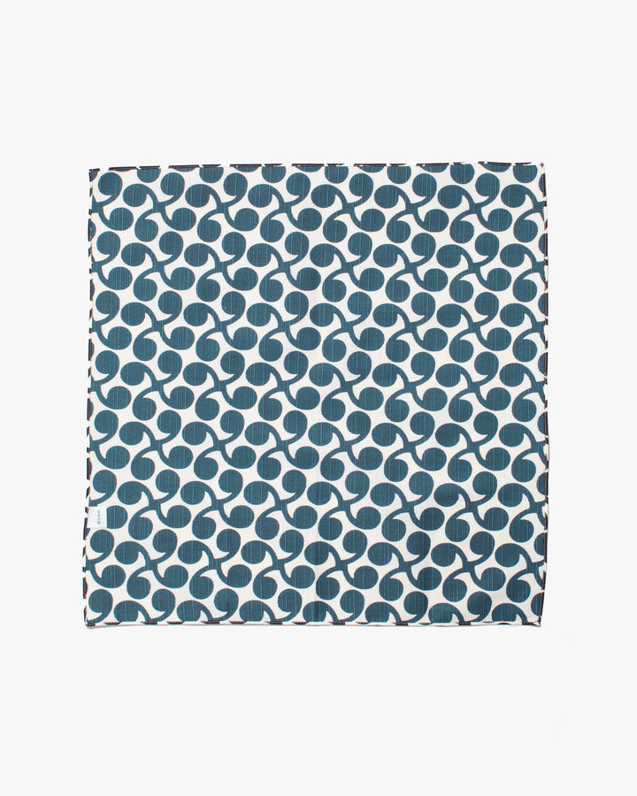 Modern Furoshiki, Musubi, Reversible, Isa Monyo, New Sprout, Purple/Blue, 19" x 19"