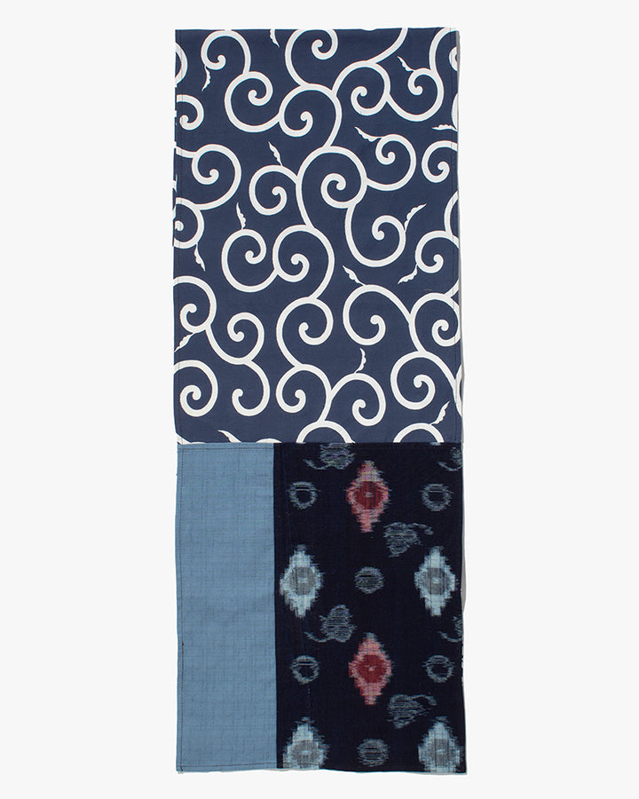 Kiriko Original Scarf, Patched Kasuri, Indigo, 26