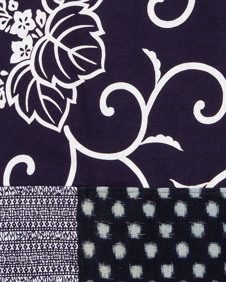 Kiriko Original Scarf, Patched Boro, Indigo, 27