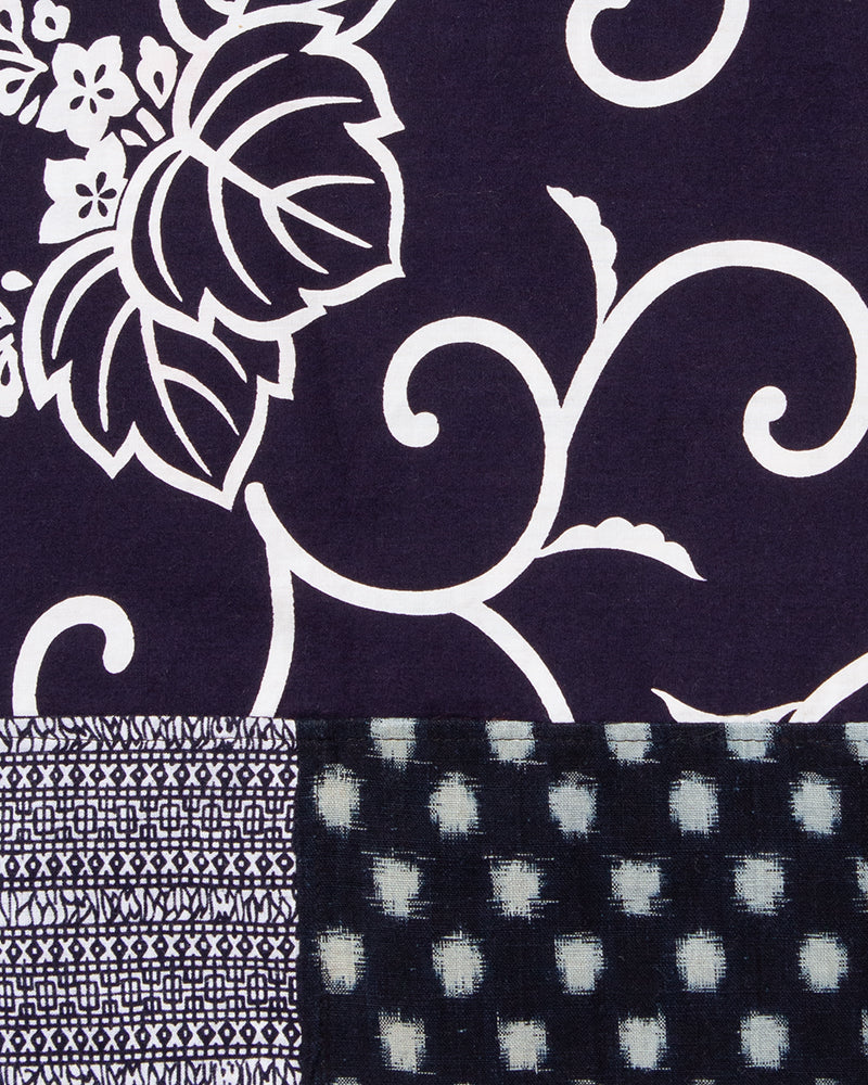 Kiriko Original Scarf, Patched Boro, Indigo, 27