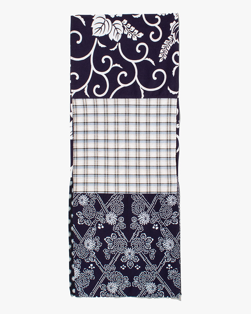 Kiriko Original Scarf, Patched Boro, Indigo, 27