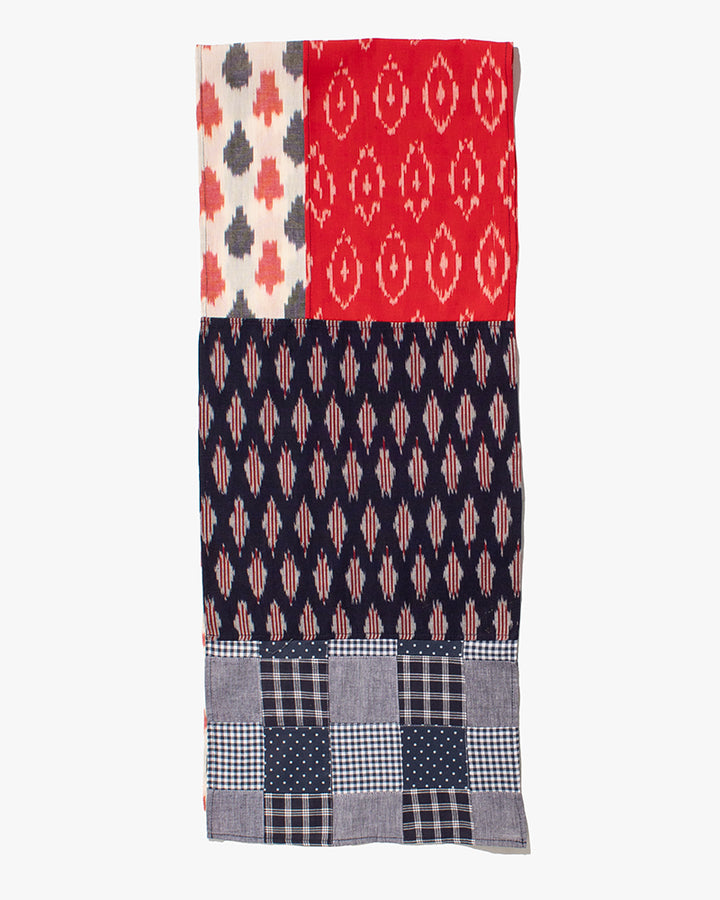 Kiriko Original Scarf, Indian Kasuri, Patchwork, 4