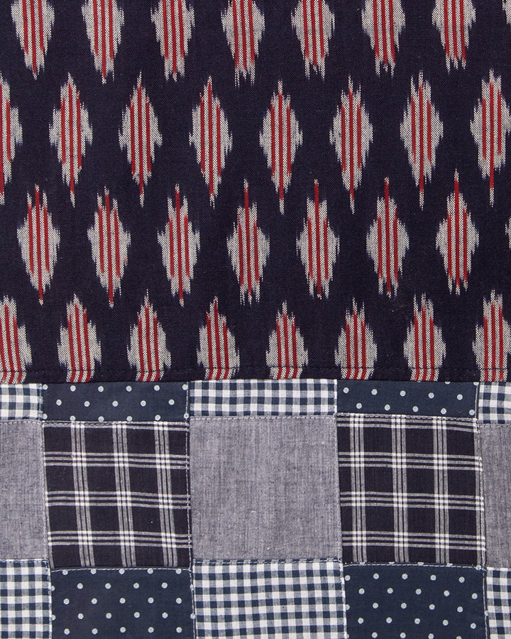 Kiriko Original Scarf, Indian Kasuri, Patchwork, 4