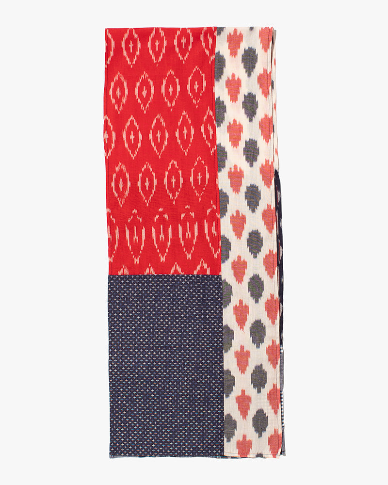 Kiriko Original Scarf, Indian Kasuri, Patchwork, 4