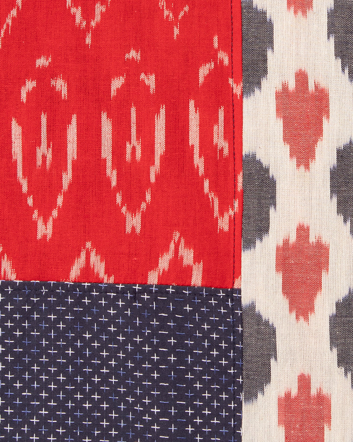 Kiriko Original Scarf, Indian Kasuri, Patchwork, 4
