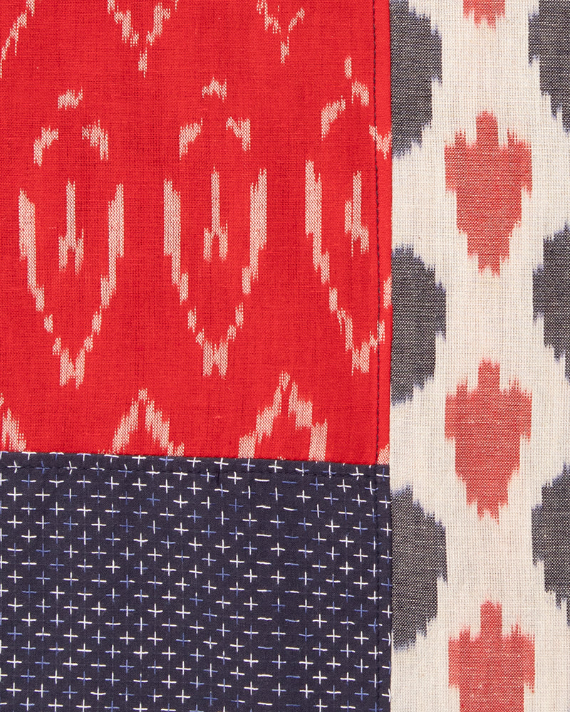 Kiriko Original Scarf, Indian Kasuri, Patchwork, 4