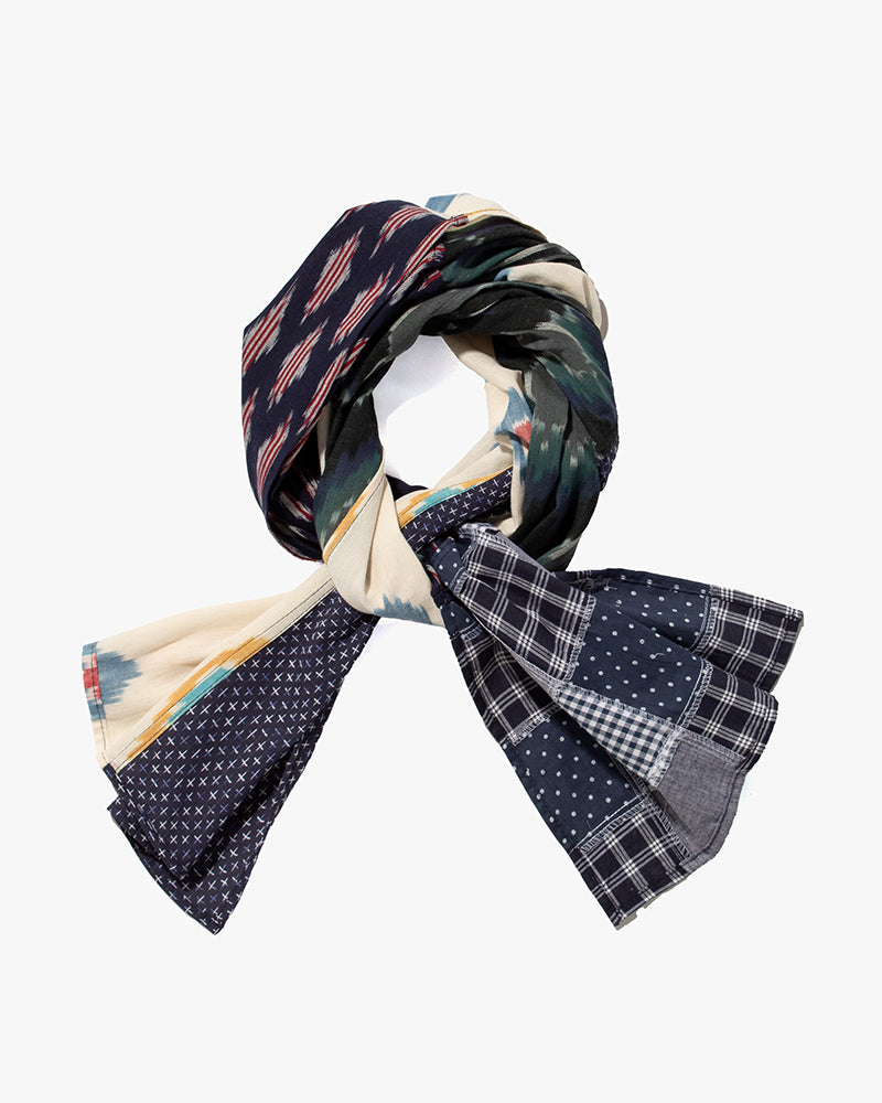 Kiriko Original Scarf, Indian Kasuri, Patchwork, 5