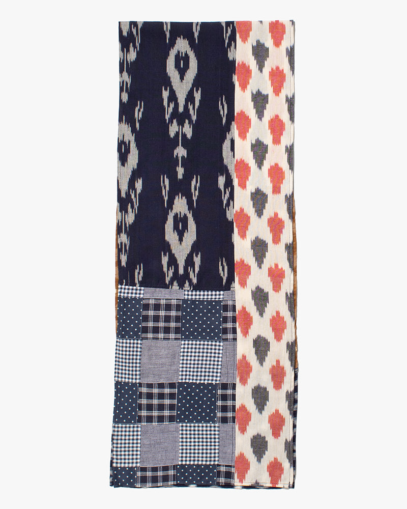 Kiriko Original Scarf, Indian Kasuri, Patchwork, 6