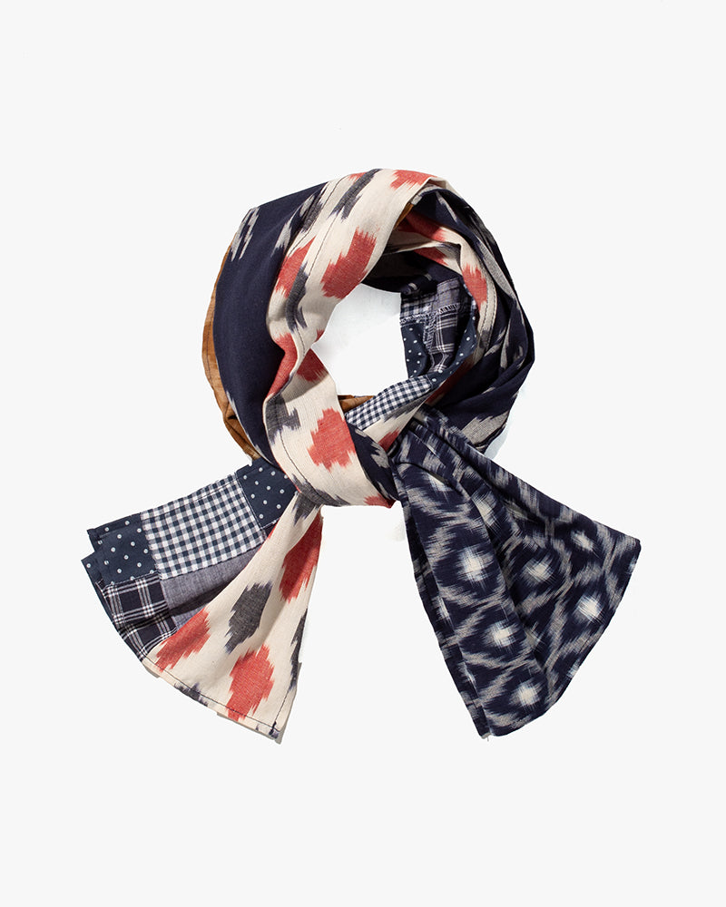 Kiriko Original Scarf, Indian Kasuri, Patchwork, 6