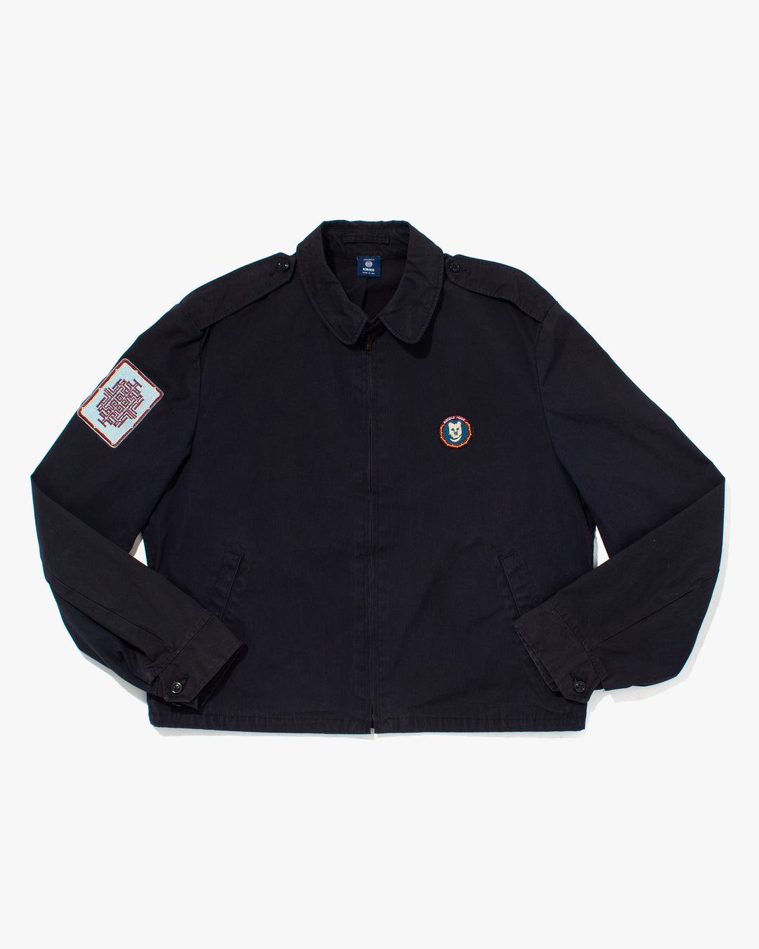 Kiriko Original Jacket, Navy Koi / Dragon Jacket with Patches