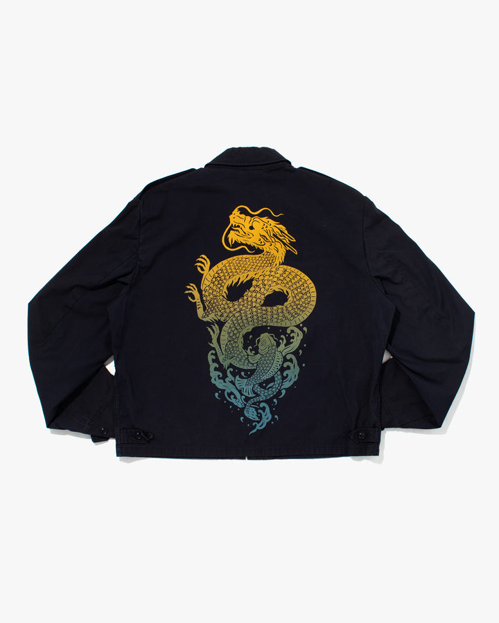 Kiriko Original Jacket, Navy Koi / Dragon Jacket with Patches