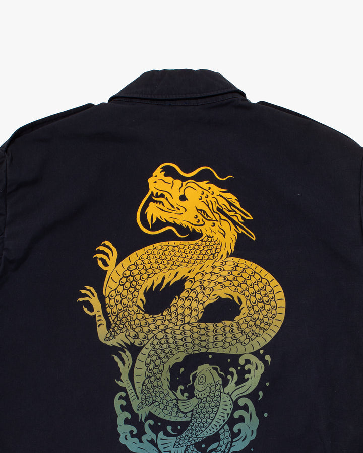 Kiriko Original Jacket, Navy Koi / Dragon Jacket with Patches
