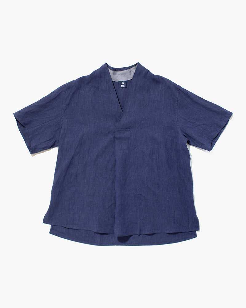 Kiriko Original French Linen Tunic, Indigo