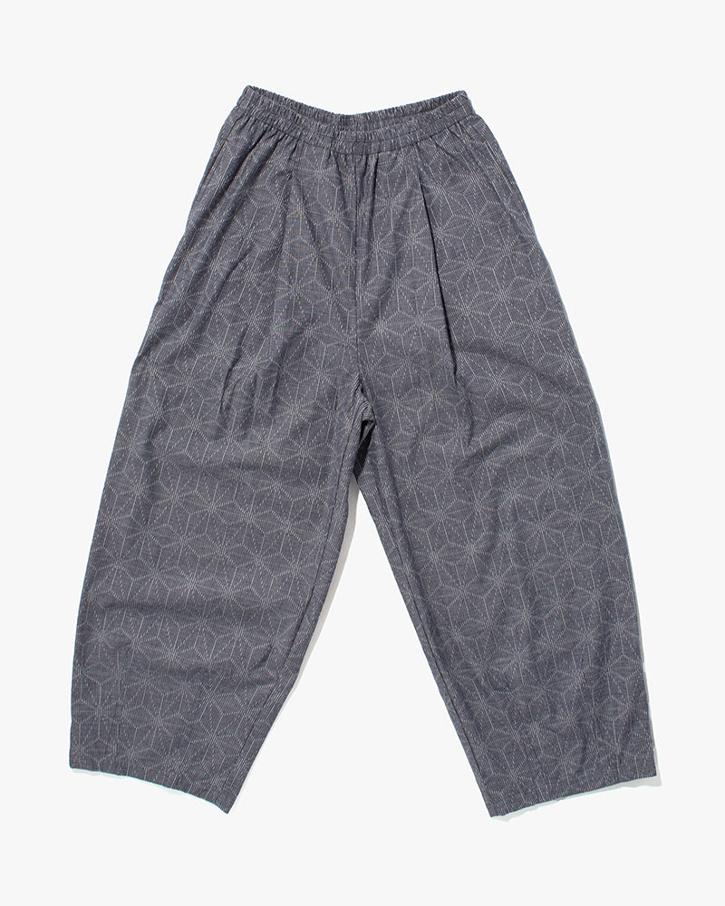 Kiriko x ToK, Lantern Pants, Grey Asanoha