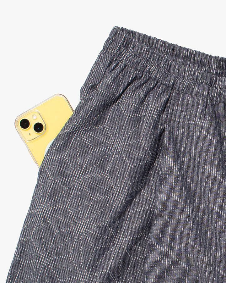 Kiriko x ToK, Lantern Pants, Grey Asanoha