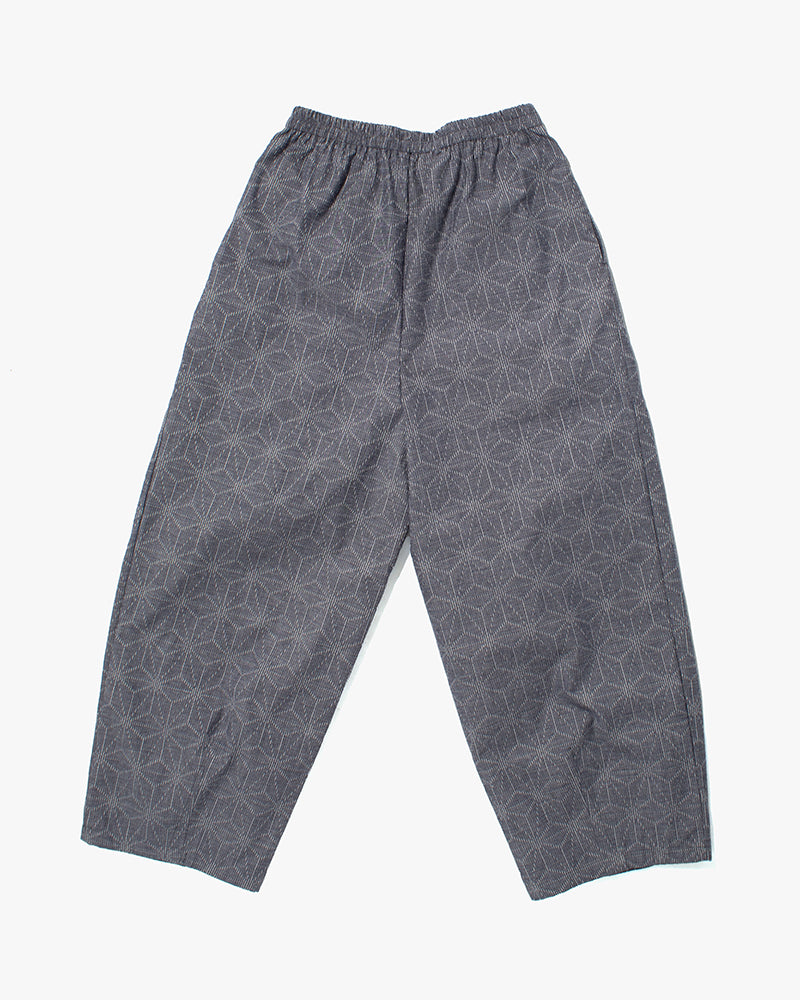 Kiriko x ToK, Lantern Pants, Grey Asanoha