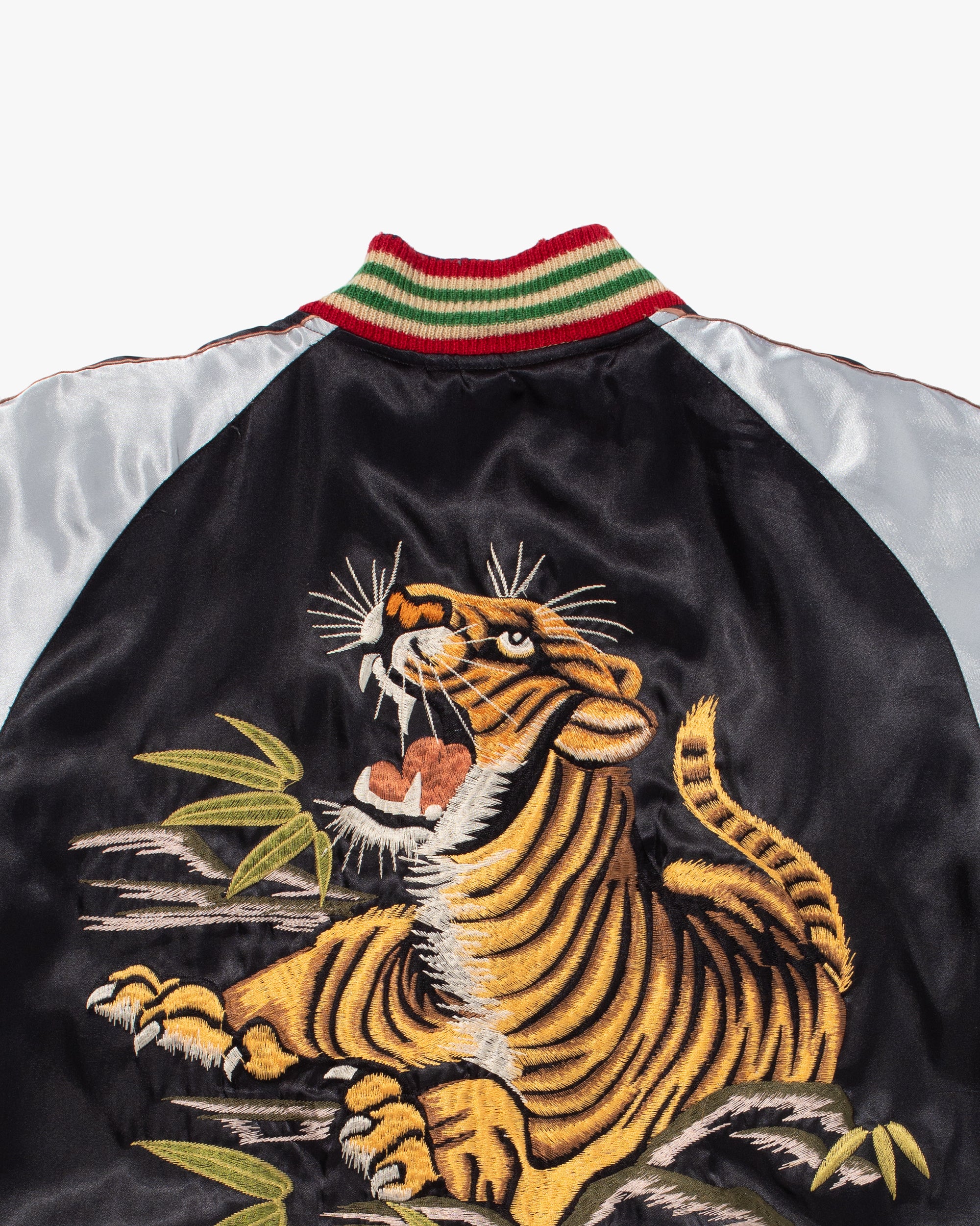 Japanese Repro Souvenir Jacket, Reversible, L, Black with Tiger