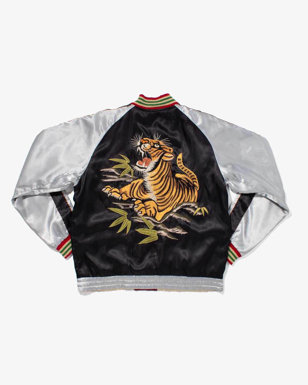 Japanese Repro Souvenir Jacket, Reversible, L, Black with Tiger